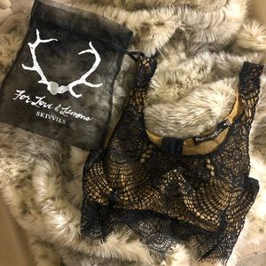 For love and lemons skivvies bralette crop top